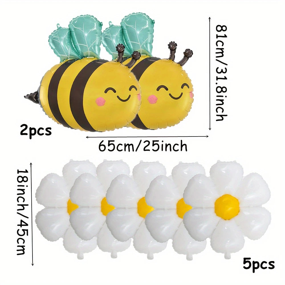 Set Globos abejas y flores