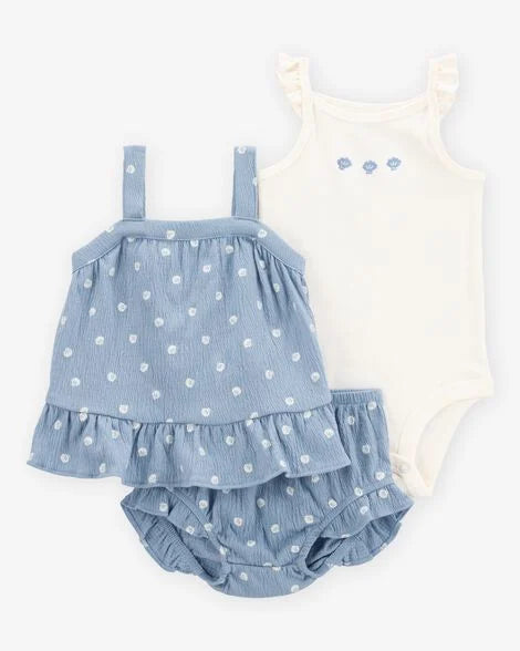 Conjunto 3 Piezas Conchitas