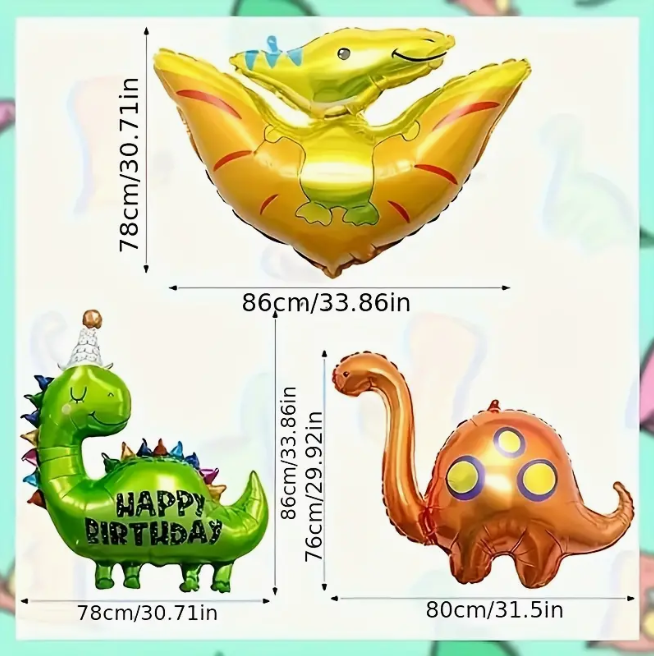 Set Globos Dinos