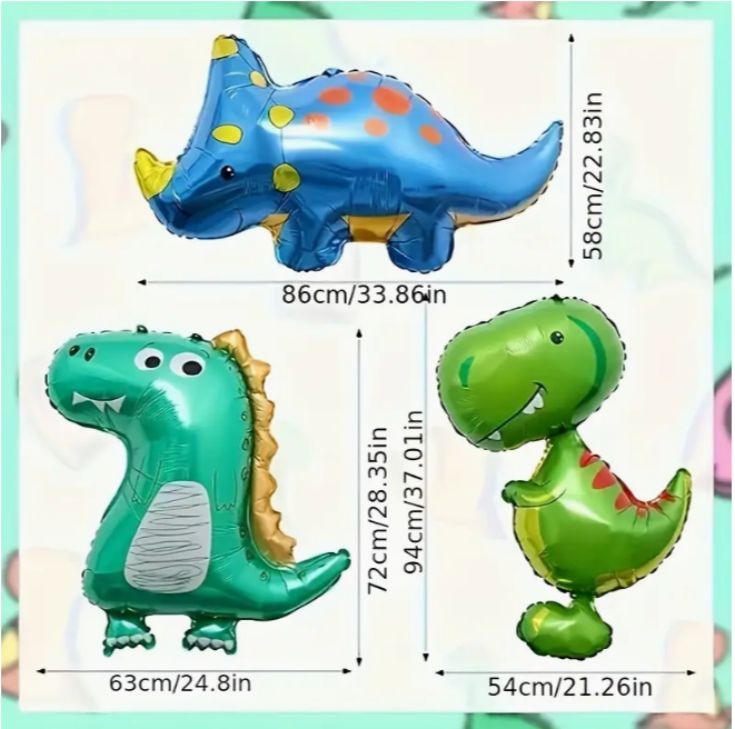 Set Globos Dinos